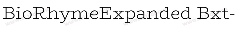 BioRhymeExpanded Bxt字体转换